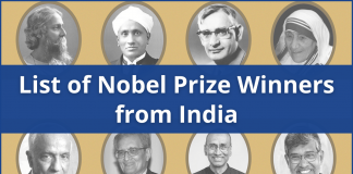 List of Nobel Prize Winners from India List of Nobel Prize Winners from India. Trivia and More.