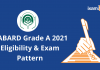 NABARD Grade A 2021: Eligibility and Exam Pattern NABARD Grade A 2021