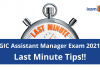 GIC Re Exam 2021 Last Minute Tips!! GIC Re Exam 2021 Tips
