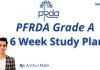 PFRDA Recruitment 2021: Study Plan for 6 Weeks