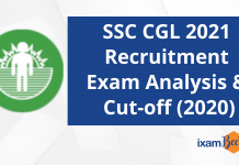 SSC CGL 2021 Recruitment: Exam Analysis and Cut-off (2020) SSC CGL 2021 Recruitment: Exam Analysis & Cut-off (2020)