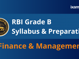 RBI Grade B Finance and Management