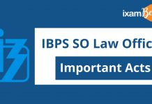 IBPS SO Law Officer: Important Acts & More IBPS SO Law Exam Important Acts