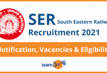 South Eastern Railway Recruitment 2021: Notification, Vacancies, Salary and Eligibility SER Recruitment 2021