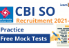CBI SO Recruitment 2021-22: Practice Free Mock Tests CBI SO 2021-22: Free Mock Tests