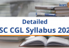 SSC CGL Syllabus 2022 in Detail: Topic Wise Coverage of All Sections