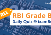 RBI Grade B 2022: Free RBI Grade B Daily Quiz @ ixamBee! RBI Grade B Daily Quiz
