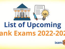 Upcoming Bank Exams 2022-2023