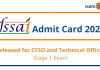 FSSAI Admit Card 2022 Out: Download FSSAI CFSO and Technical Officer Call Letter FSSAI Admit Card 2022 Out