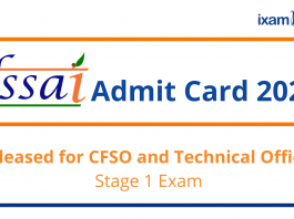 FSSAI Admit Card 2022 Out