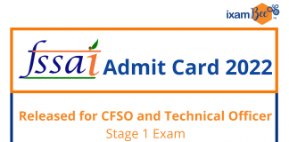FSSAI Admit Card 2022 Out: Download FSSAI CFSO and Technical Officer Call Letter FSSAI Admit Card 2022 Out