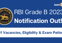 RBI Grade B 2023 Notification Out! Major Changes in the Syllabus RBI Grade B 2023 Notification Out! 291 Vacancies, Eligibility & Exam Pattern