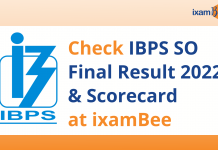 IBPS SO Final Result 2022 Out: Check Specialist Officer Result & Scorecard IBPS SO Final Result 2022