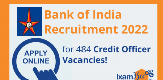 Bank of India Recruitment 2022: Apply Online for 484 Credit Officer Vacancies! Bank of India Recruitment 2022: Apply Online for 484 Credit Officer Vacancies!