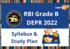 RBI Grade B DEPR 2022: Syllabus and Study Plan RBI Grade B DEPR 2022: Syllabus & Study Plan