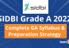 SIDBI Grade A 2022-23: General Awareness Syllabus and Strategy SIDBI Grade A 2022: Complete GA Syllabus & Preparation Strategy