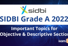 SIDBI Grade A 2022: Important Topics for Objective and Descriptive Section SIDBI Grade A 2022: Important Topics for Objective & Subjective Section