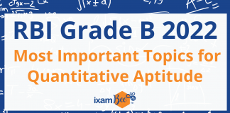 RBI Grade B 2022: Most Important Topics for Quantitative Aptitude RBI Grade B 2022: Most Important Topics for Quantitative Aptitude
