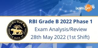 RBI Grade B 2022 Phase 1 Exam Analysis/Review 28th May 2022 (1st Shift) RBI Grade B 2022 Phase 1 Exam Analysis/Review 28th May 2022 (1st Shift)