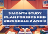 3 Month Study Plan for IBPS RRB 2025 Scale 2 and 3 3 Month Study Plan for IBPS RRB 2025 Scale 2 and 3