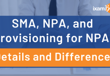 What is SMA, NPA, and Provisioning for NPA?  SMA and NPA