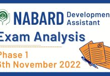 NABARD Development Assistant 2022 : Phase 1 Exam Analysis NABARD Development Assistant 2022 : Phase 1 Exam Analysis