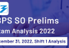 IBPS SO Prelims Exam Analysis 2022: December 31, 2022, Shift 1 Analysis IBPS SO Prelims Exam Analysis 2022