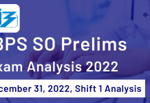 IBPS SO Prelims Exam Analysis 2022: December 31, 2022, Shift 1 Analysis IBPS SO Prelims Exam Analysis 2022
