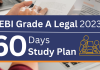 SEBI Grade A Study Plan 2023: Preparation Strategy for law officer exam 2023 SEBI Grade A Legal study plan, Sebi legal officer, SEBi Law officer 2023 Sebi law officer exam 2023