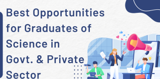 Best Opportunities for Graduates of  Science in Govt. & Private Sector Best Opportunities for Graduates of Science