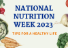 National Nutrition Week 2023- Tips to a Healthy Life