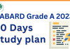 NABARD Grade A Exam 2023: 40 Days Study Plan