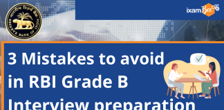 3 Mistakes to avoid in RBI Grade B Interview Preparation