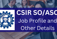 All about the CSIR SO/ASO Job Profile and Other Details csir