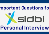 Important Personal Interview Questions for SIDBI Grade A 2024 SIDBI Questions