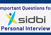Important Personal Interview Questions for SIDBI Grade A 2024 SIDBI Questions