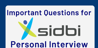 Important Personal Interview Questions for SIDBI Grade A 2024 SIDBI Questions