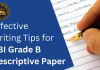 Effective Writing Tips for RBI Grade B Descriptive Paper RBI Grade B Descriptive Paper