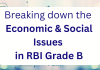 Breaking Down the Economic and Social Issues in RBI Grade B Examination RBI Grade B Examination