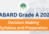 NABARD Grade A 2025: Decision Making Syllabus and Preparation