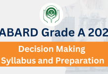 NABARD Grade A 2025: Decision Making Syllabus and Preparation