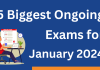 5 Biggest Ongoing Exams of Jan 2024 for Graduates Ongoing January Exams