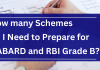 How many Schemes do I Need to Prepare for NABARD and RBI Grade B?  Government schemes for RBI Grade B and NABARD