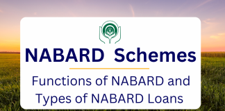 NABARD Schemes – Functions of NABARD and Types of NABARD Loans  Functions of NABARD and Loan Schemes by NABARD