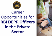 Exploring Career Opportunities for RBI DEPR Officers in the Private Sector  RBI Grade B DEPR