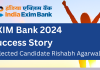 EXIM Bank 2024 Success Story: Selected Candidate Rishabh Agarwal  EXIM Bank 2024 Success Story: Selected Candidate Rishabh Agarwal