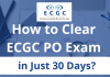 How to Clear ECGC PO Exam in Just 30 Days?  How to Clear ECGC PO Exam in Just 30 Days?