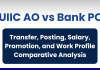 UIIC AO vs Bank PO: Transfer, Posting, Salary, Promotion, and Work Profile Comparative Analysis  UIIC AO vs Bank PO: Transfer, Posting, Salary, Promotion, and Work Profile Comparative Analysis