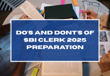 Do’s and Dont’s of SBI Clerk 2025 Preparation