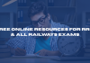 Free online resources for RRB, & all railways exams